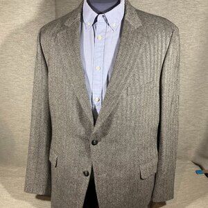 Men's Paul Stuart 100% Cashmere Herringbone Sports Jacket, Size 48L